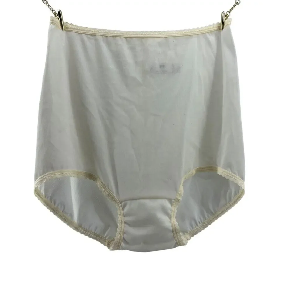 Bali Skimp Skamp Brief Panty Number 2633 Womens Size Medium Pale Yellow